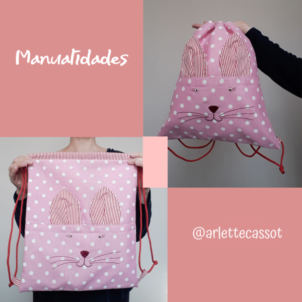 Bolso morral gatita